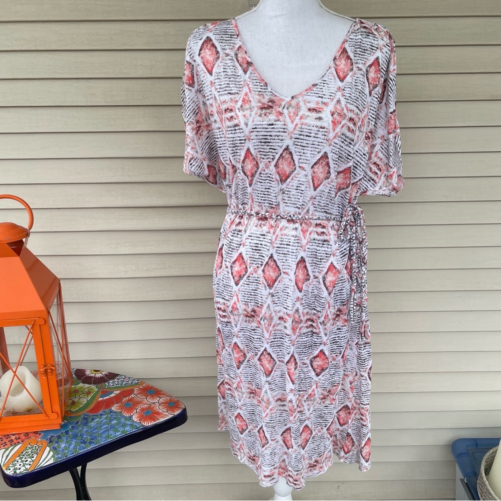 Fresh Produce Belted Cotton Dress Size S
